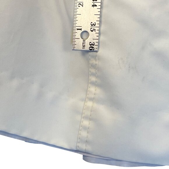 Vintage Ivory Trench Coat With Floral Cuffs Size 13/14 - Picture 7 of 13